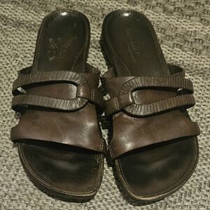 Timberland Lola Bay Brown Leather Sandals. 10.